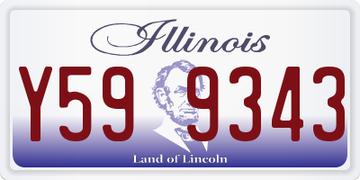IL license plate Y599343