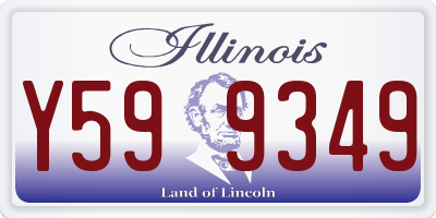 IL license plate Y599349