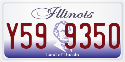 IL license plate Y599350