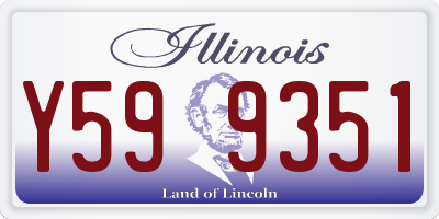 IL license plate Y599351