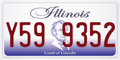 IL license plate Y599352