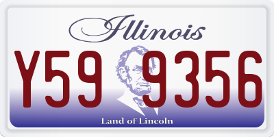 IL license plate Y599356