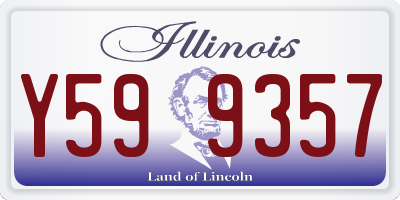 IL license plate Y599357