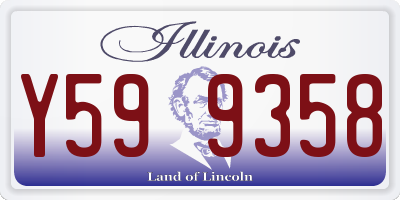 IL license plate Y599358