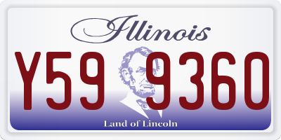IL license plate Y599360