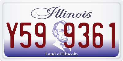 IL license plate Y599361