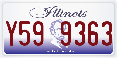 IL license plate Y599363