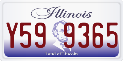IL license plate Y599365