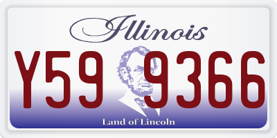 IL license plate Y599366