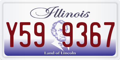 IL license plate Y599367