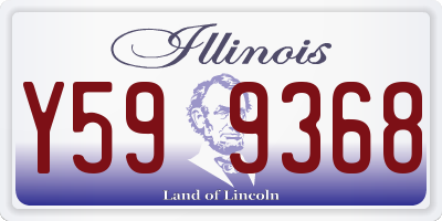 IL license plate Y599368