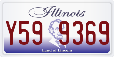 IL license plate Y599369