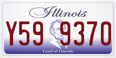 IL license plate Y599370