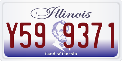 IL license plate Y599371