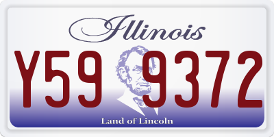 IL license plate Y599372