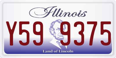 IL license plate Y599375