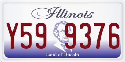 IL license plate Y599376