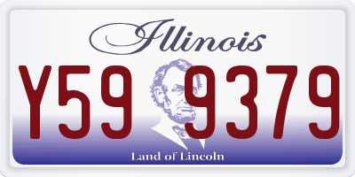 IL license plate Y599379