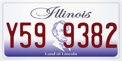 IL license plate Y599382