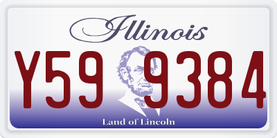 IL license plate Y599384