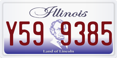 IL license plate Y599385