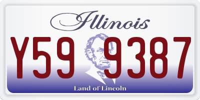 IL license plate Y599387