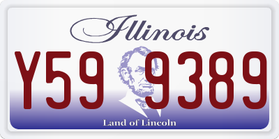 IL license plate Y599389