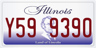 IL license plate Y599390