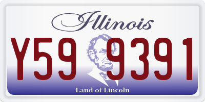 IL license plate Y599391