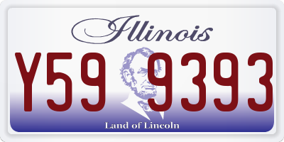 IL license plate Y599393