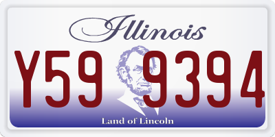 IL license plate Y599394