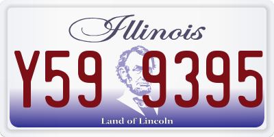 IL license plate Y599395