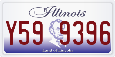 IL license plate Y599396