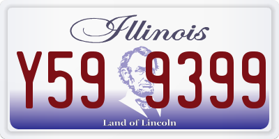 IL license plate Y599399