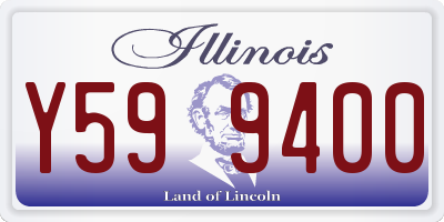 IL license plate Y599400