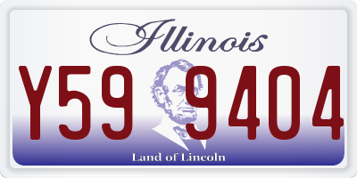 IL license plate Y599404