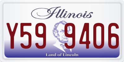IL license plate Y599406