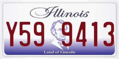 IL license plate Y599413