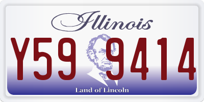 IL license plate Y599414