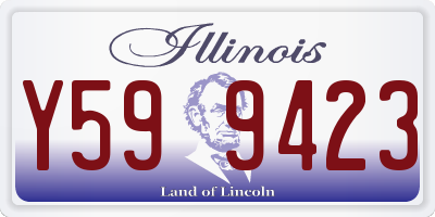 IL license plate Y599423