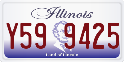 IL license plate Y599425