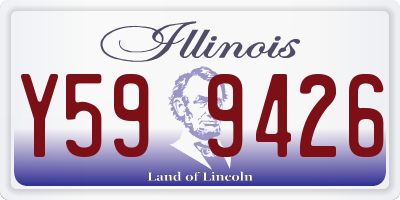 IL license plate Y599426
