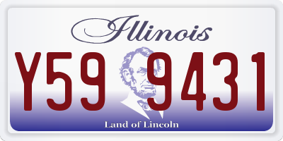 IL license plate Y599431