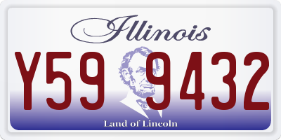 IL license plate Y599432
