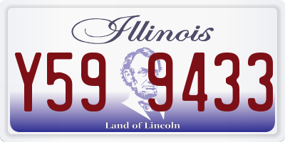 IL license plate Y599433