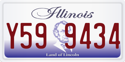 IL license plate Y599434