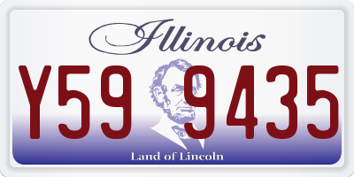 IL license plate Y599435