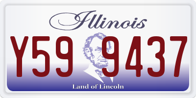 IL license plate Y599437