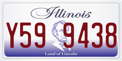 IL license plate Y599438