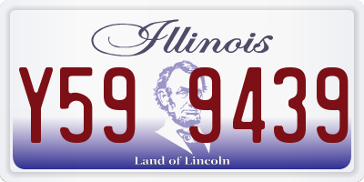 IL license plate Y599439